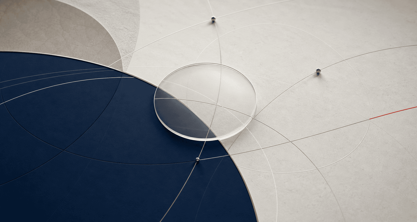 Abstract visual of refined cross-border connection lines